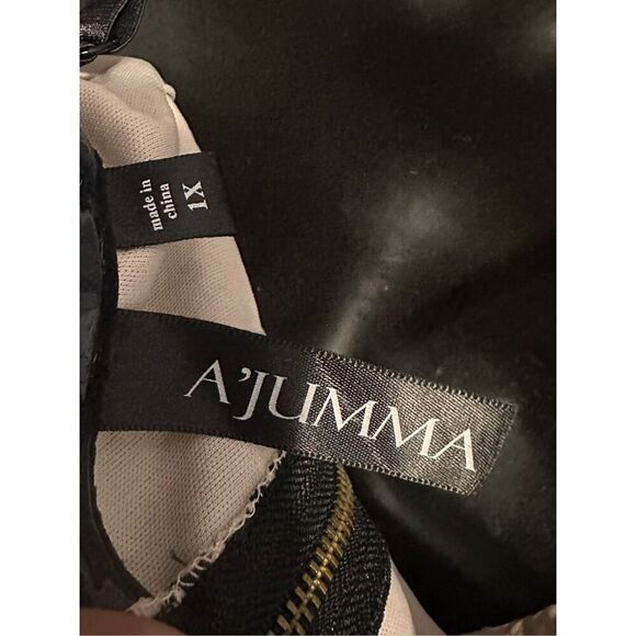 NEW WITH TAGS A’JUMMA BLACK FLORAL LACE BUSTIER CROP‎ TOP PLUS size 1X - Picture 5 of 6